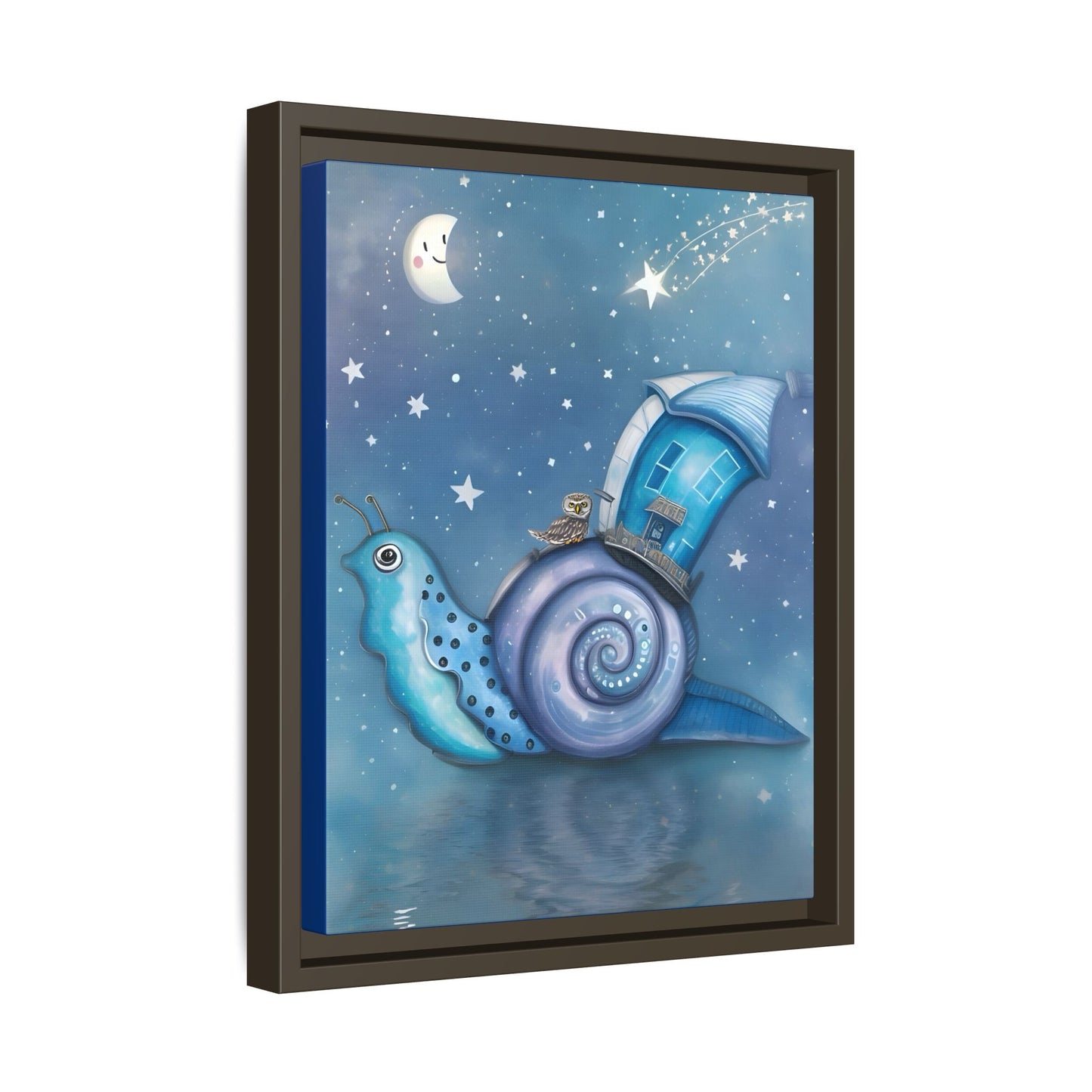 The Owl and the Snail Glided Upon a Sea of Stars by Andrew McCarter  - Canvas Print