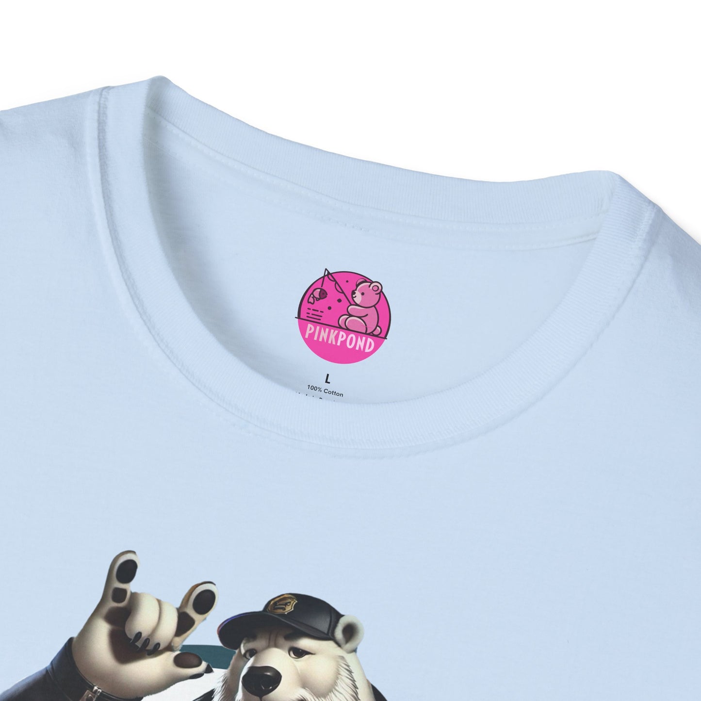 Artic Rebel Polar Bear Love Graphic Tee - ASL Love Sign