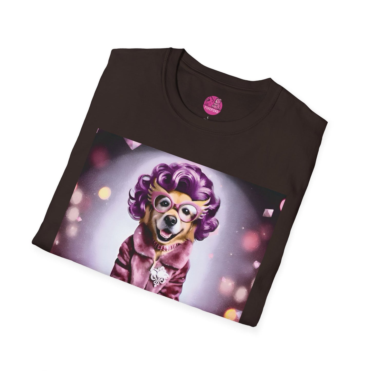 Dame Edna Labrador Dog T-Shirt - Fabulous & Fetching