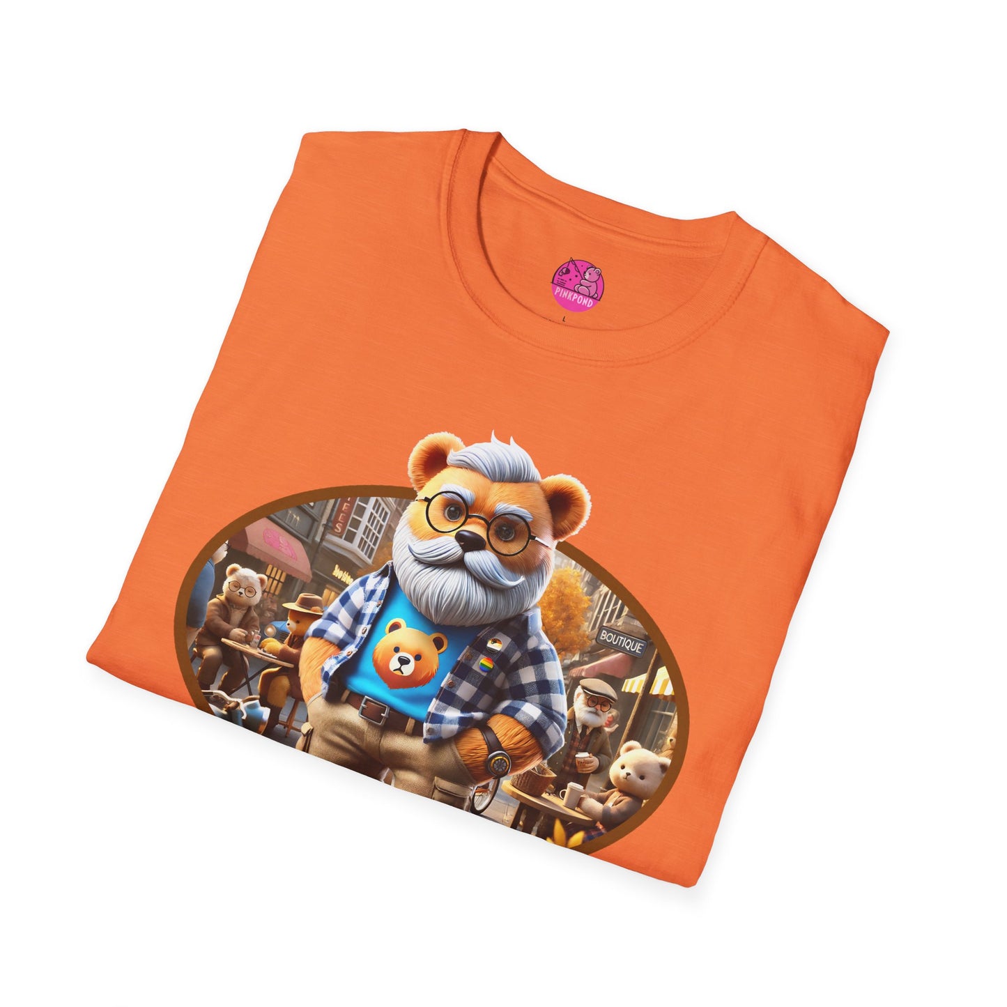 Big Bear T-Shirt - Bold, Comfortable Unisex Softstyle Tee with Playful Charm