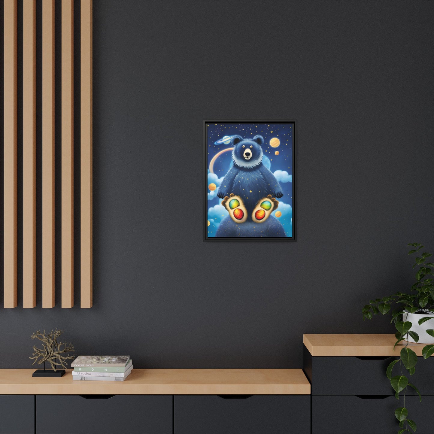 'Cosmic Pawprints' by Andrew McCarter - Canvas Art