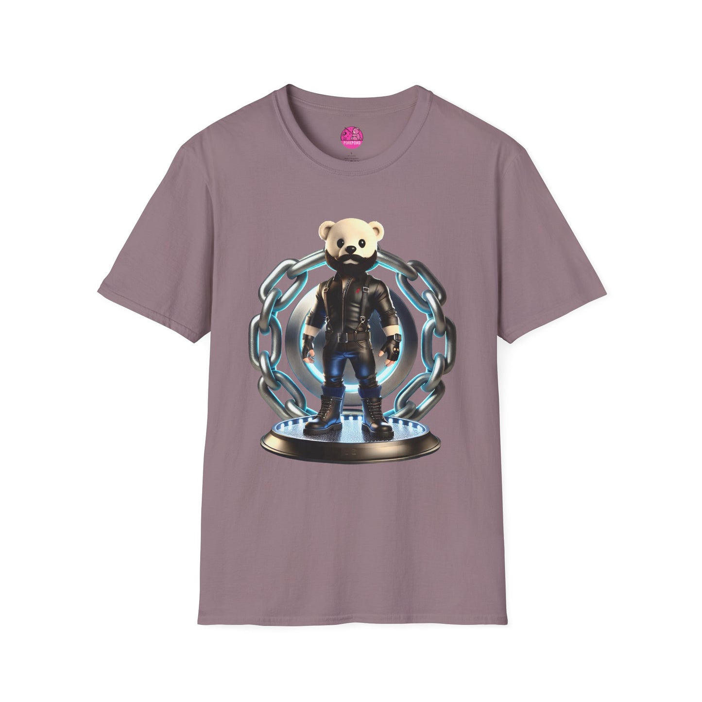 Hot Leather Cub Unisex Softstyle T-Shirt | Fierce and Fun Bear Tee with Leather-Clad Sass
