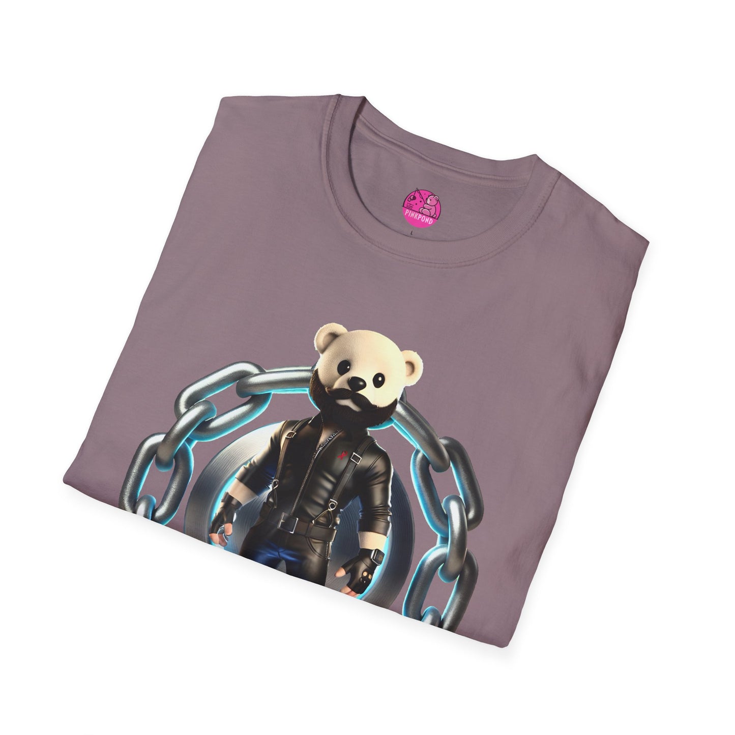 Hot Leather Cub Unisex Softstyle T-Shirt | Fierce and Fun Bear Tee with Leather-Clad Sass