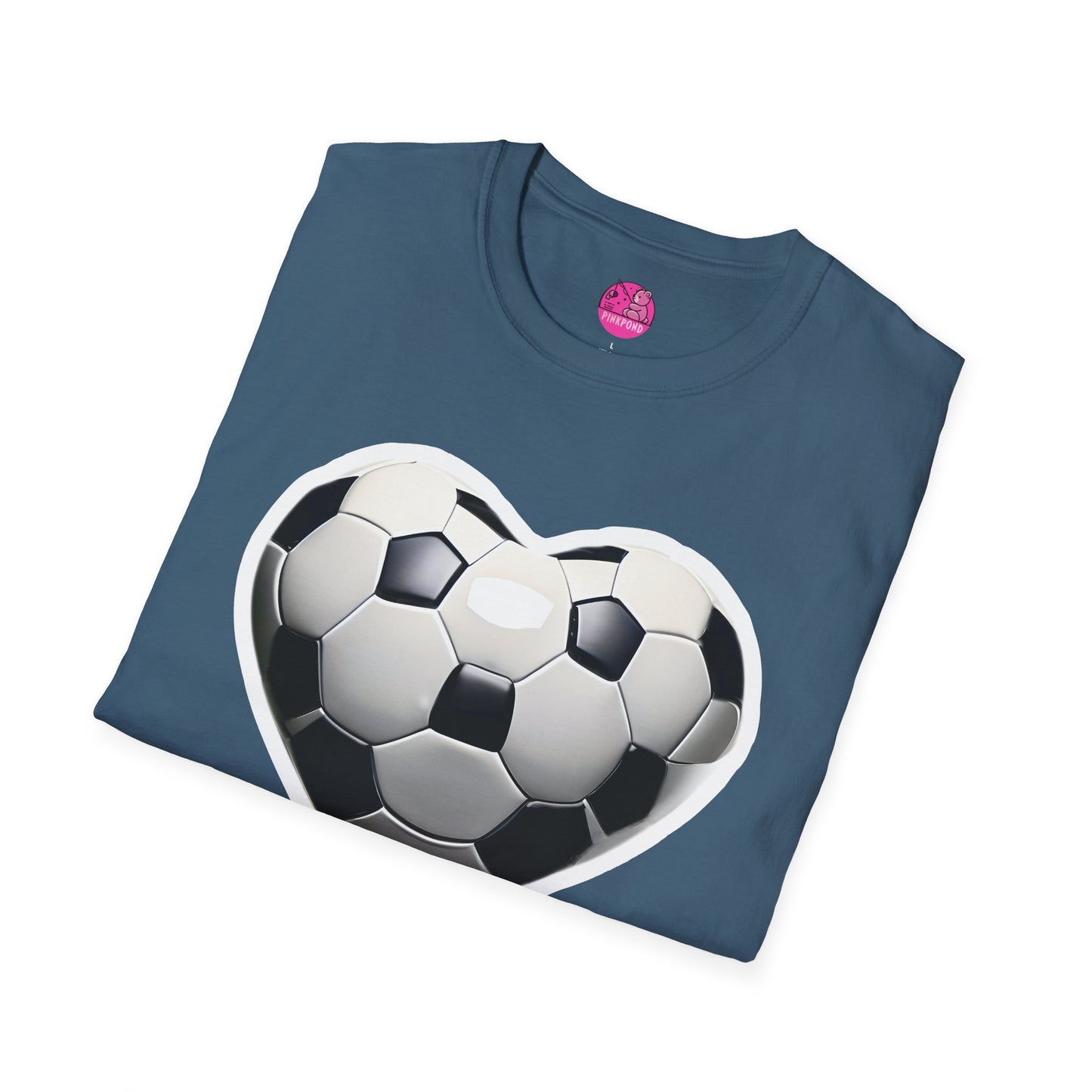 Football Heart Unisex T-Shirt - Love Life Design,