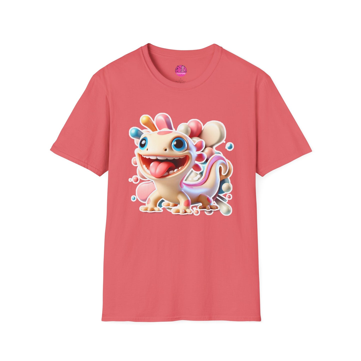Gordon Gekko T-Shirt – The Lively Lizard with a Big Personality! - Unisex Softstyle Tee