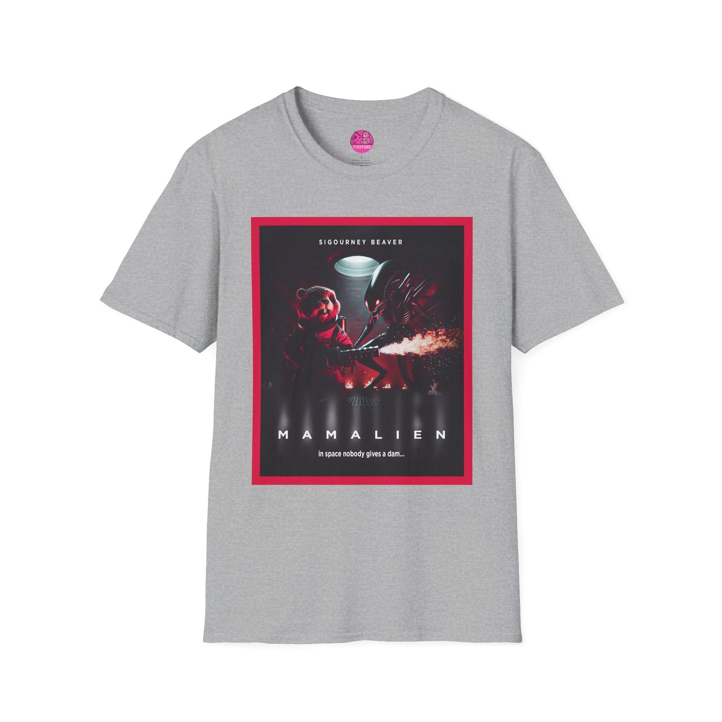 Red Alert Alien Parody Sci-Fi T-Shirt Featuring Sigourney Beaver