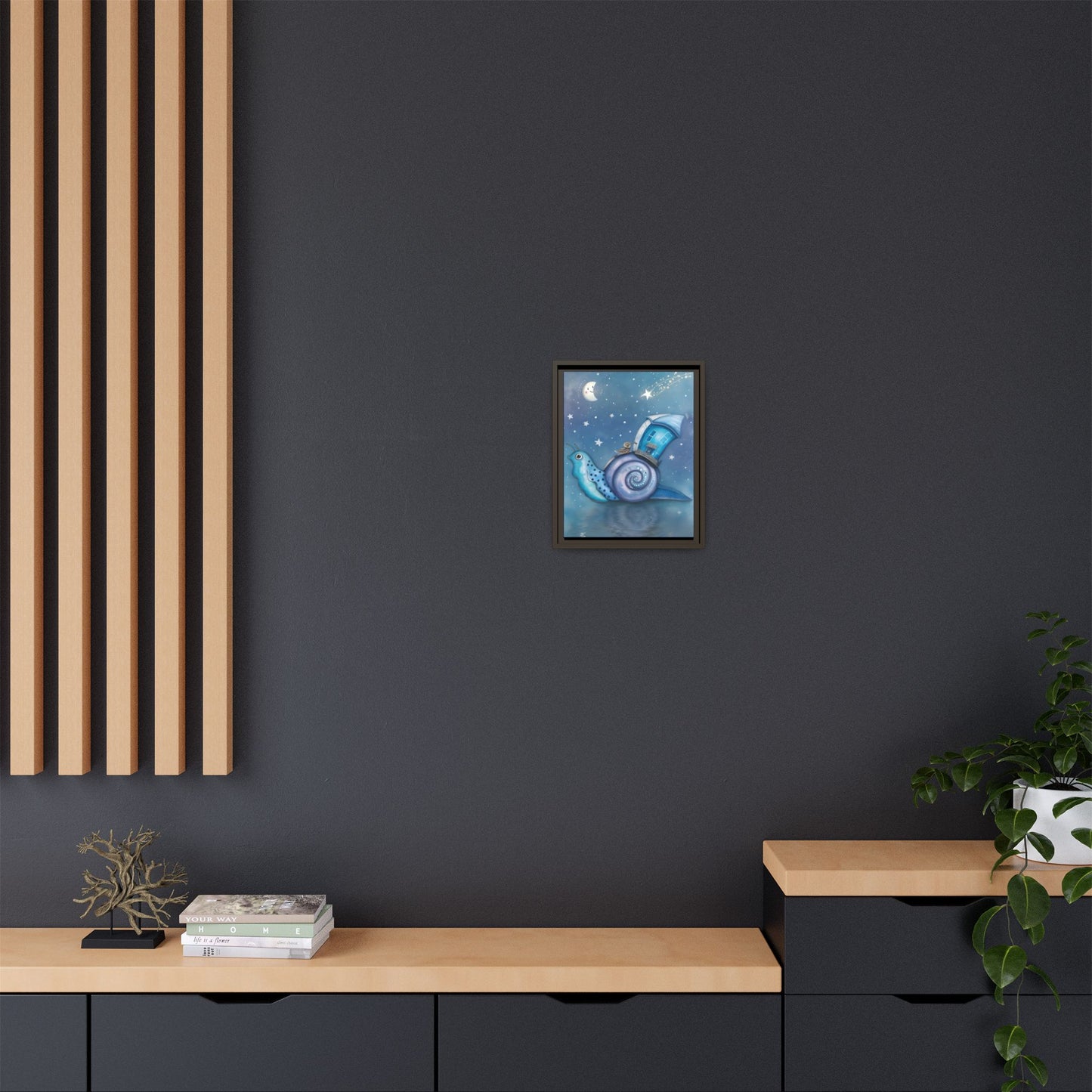 The Owl and the Snail Glided Upon a Sea of Stars by Andrew McCarter  - Canvas Print