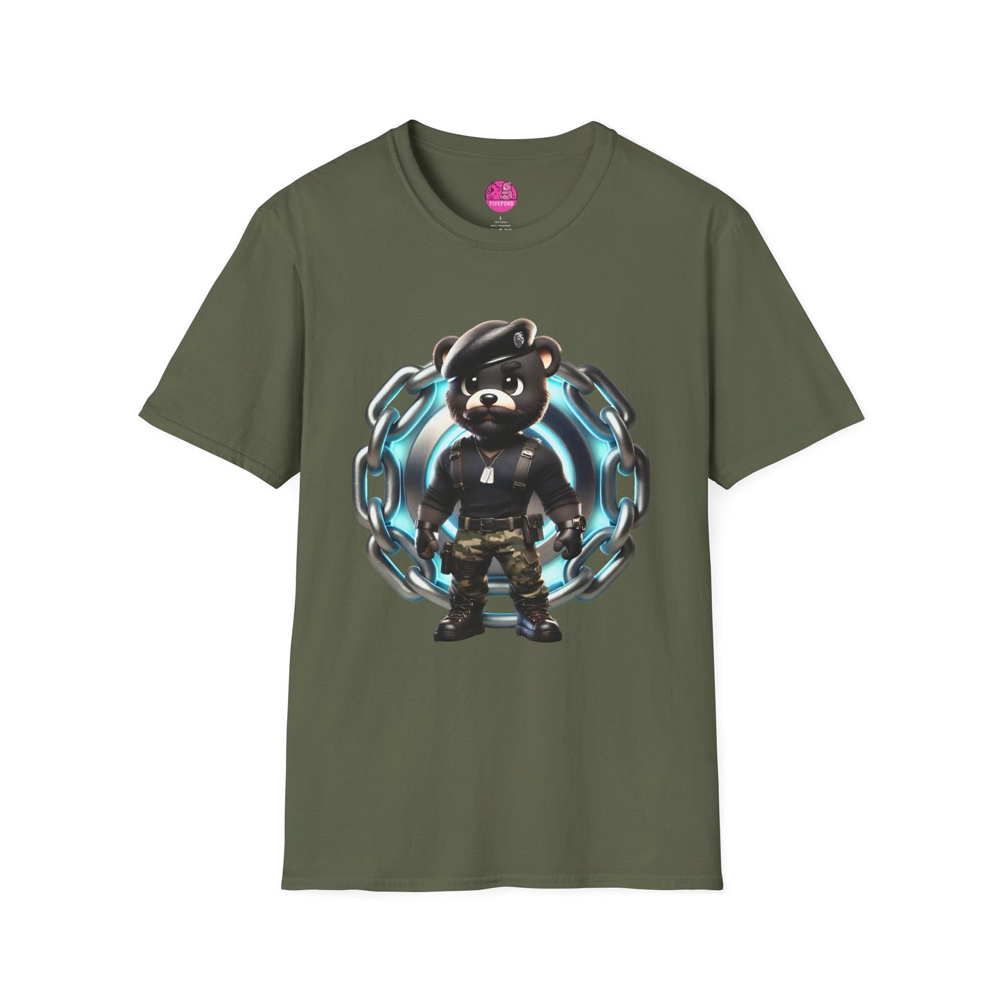Colin the Combat Bear T-Shirt – Bold, Tactical, and Unstoppable