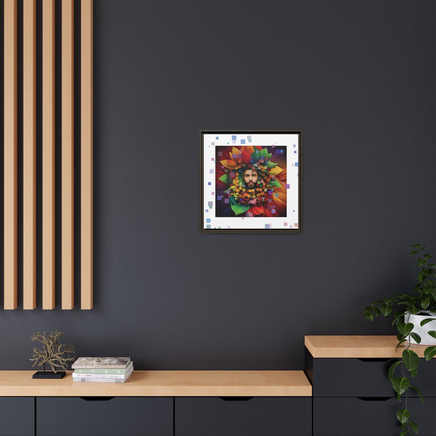 'Flourish: The Modern Green Man' canvas print By Andrew McCarter