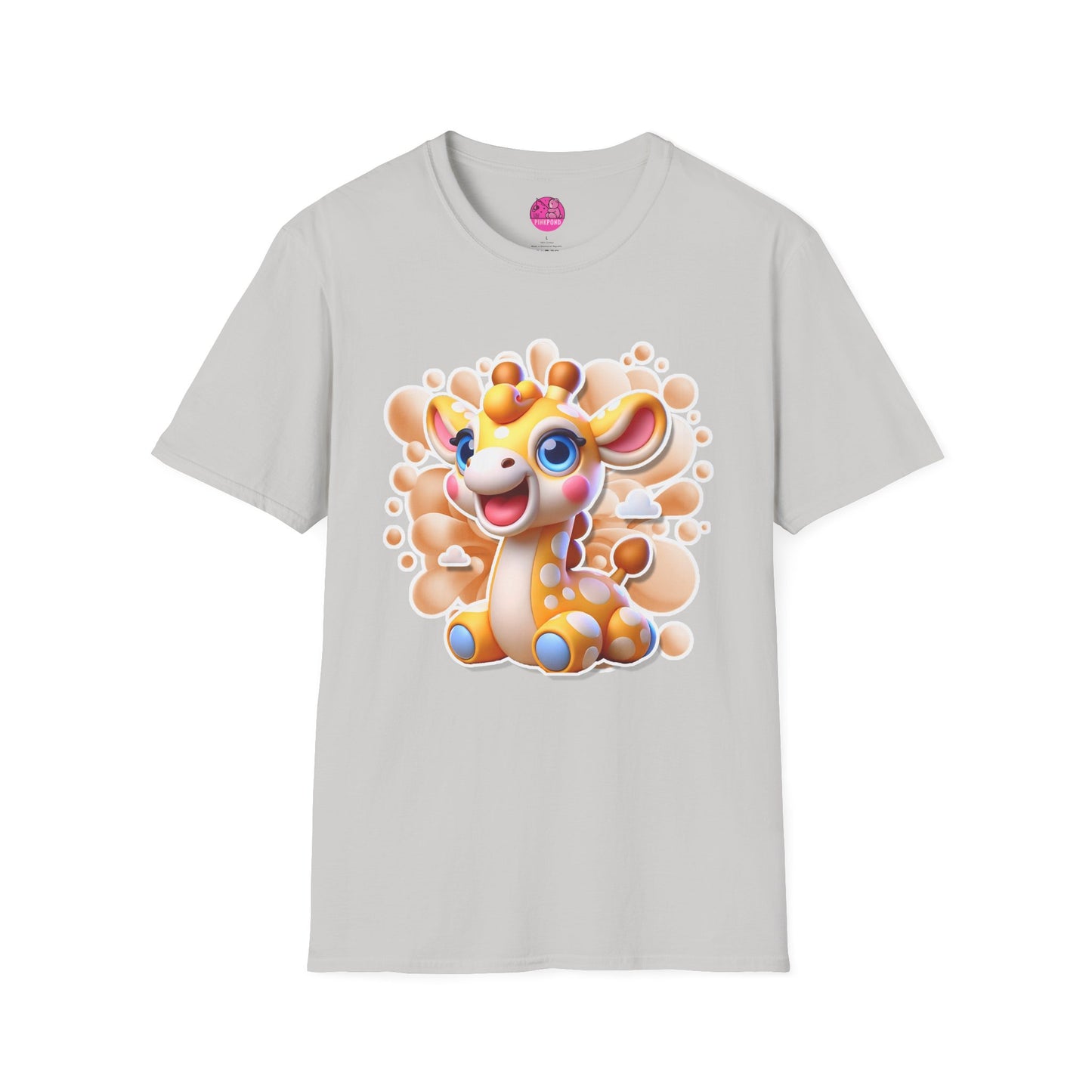 Geoffrey Giraffe T-Shirt - Tall on Charm, Big on Smiles Unisex Softstyle