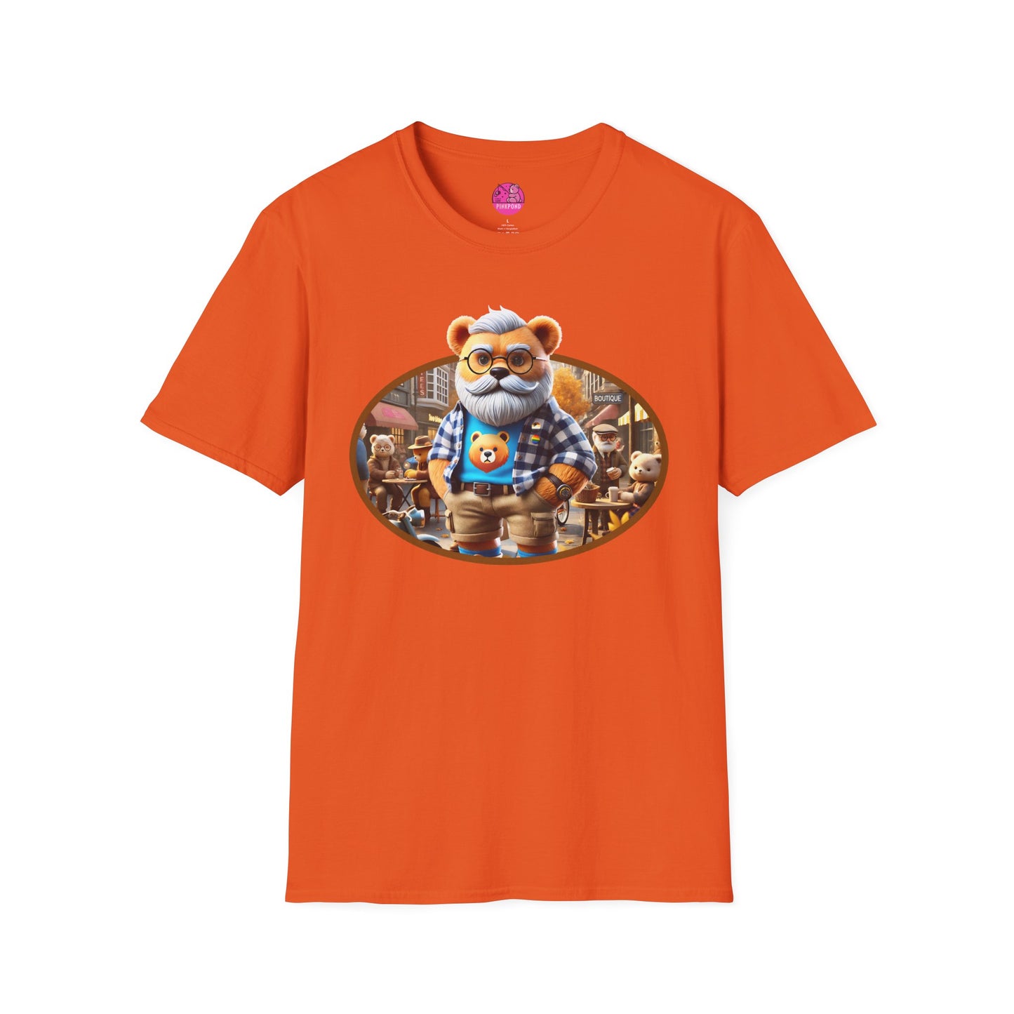 Big Bear T-Shirt - Bold, Comfortable Unisex Softstyle Tee with Playful Charm