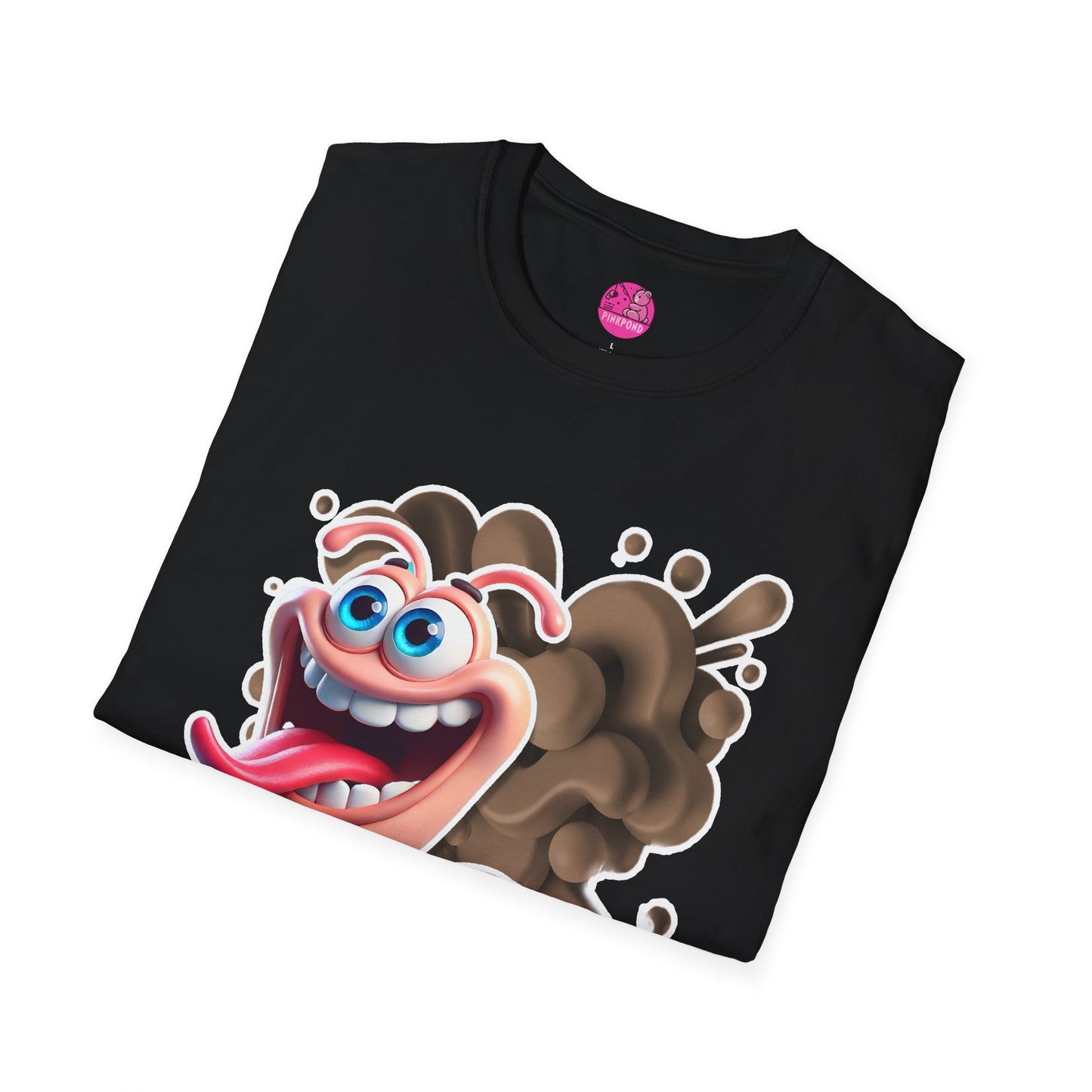 Willy the Worm T-Shirt - Wiggly and Wacky Unisex Softstyle Tee with 3D Design