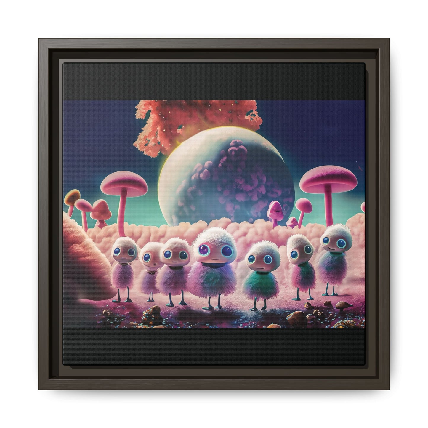 “"Keep smiling," whispered Axlar. "We can eat them later." – Fine Art Canvas Print By Andrew McCarter