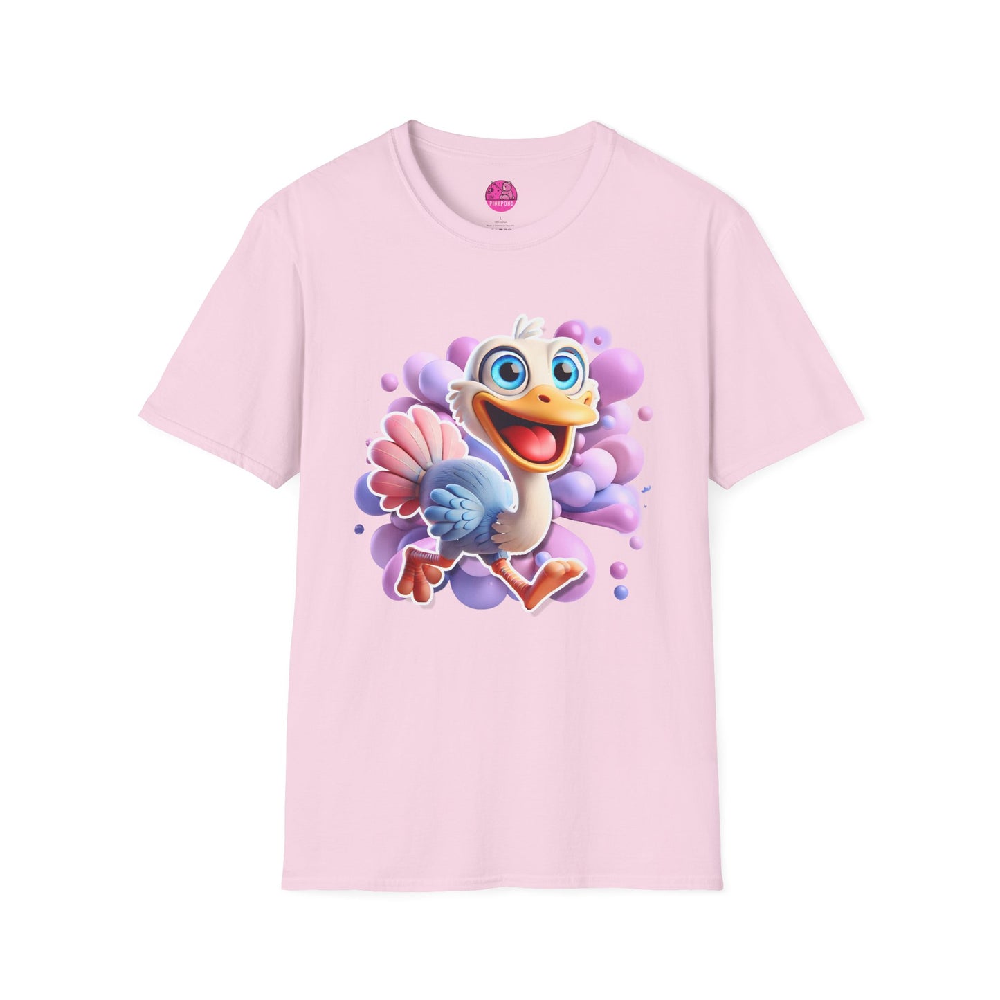 Osma the Ostrich T-Shirt – Speed, Smiles, and Sass!! - Unisex Softstyle Tee