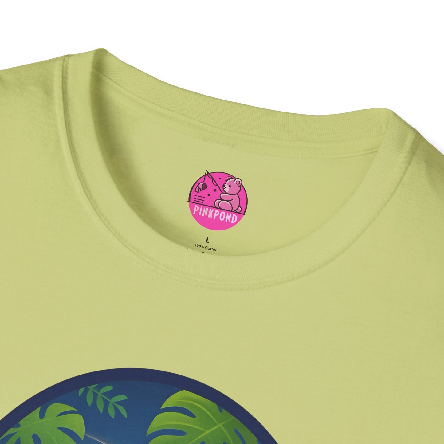 Adventure Bear T-Shirt - Explorer PinkPond Series Tee for Nature Lovers and Travel Dreamers