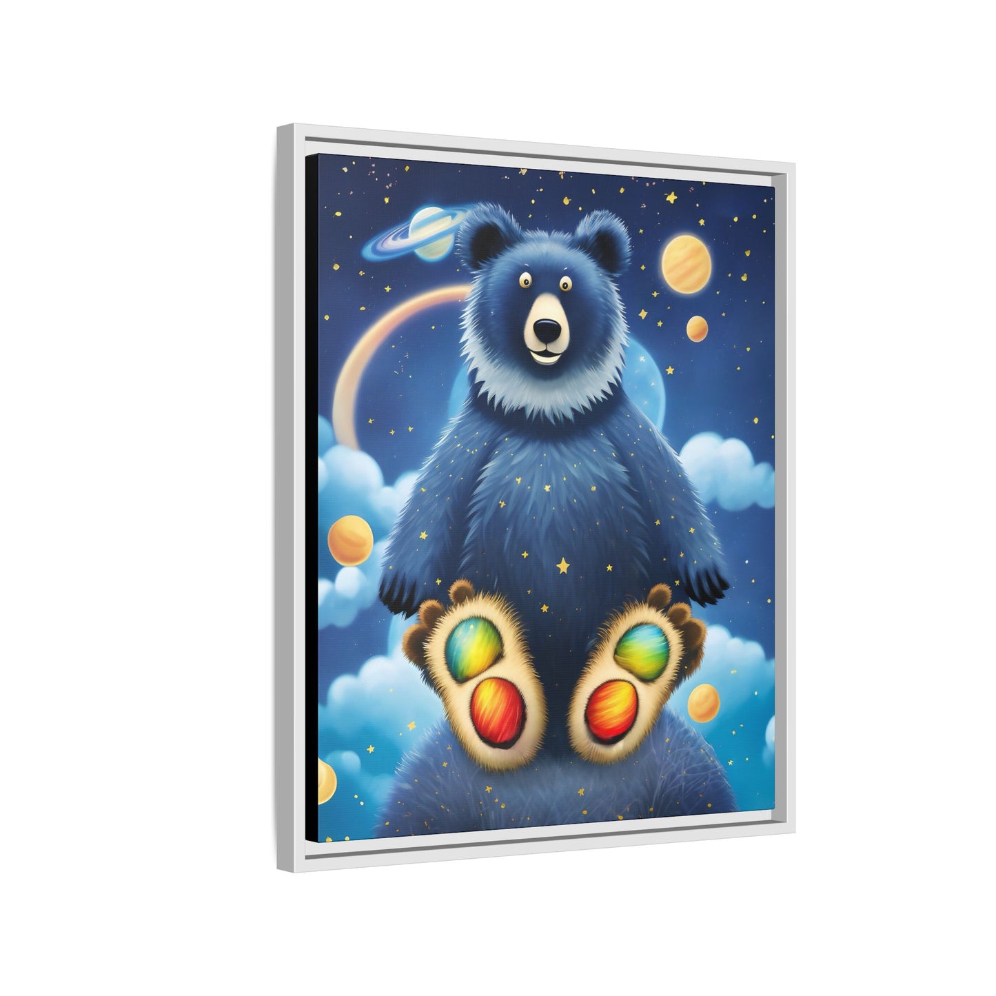'Cosmic Pawprints' by Andrew McCarter - Canvas Art