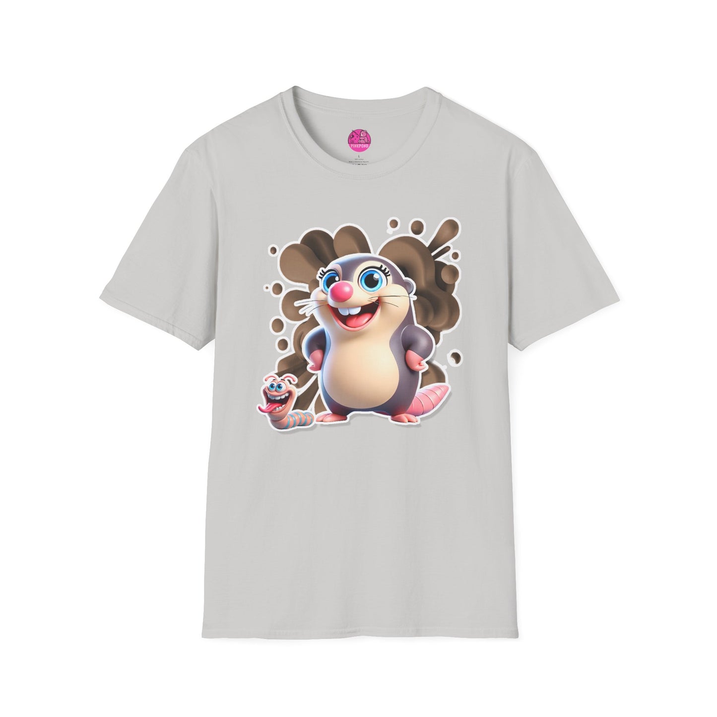 Millicent the Mole T-Shirt – Digging Up Fun in Style - Bold and Colorful Unisex Tee for Fun-Loving Fashion Fans
