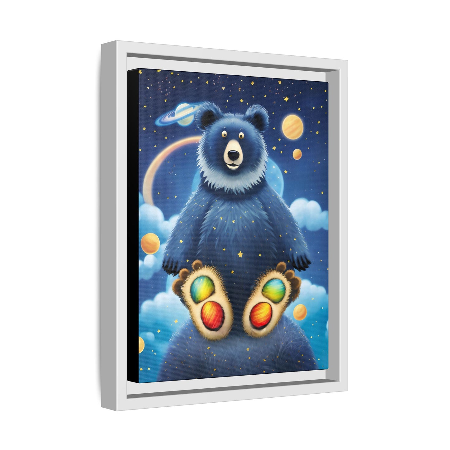 'Cosmic Pawprints' by Andrew McCarter - Canvas Art