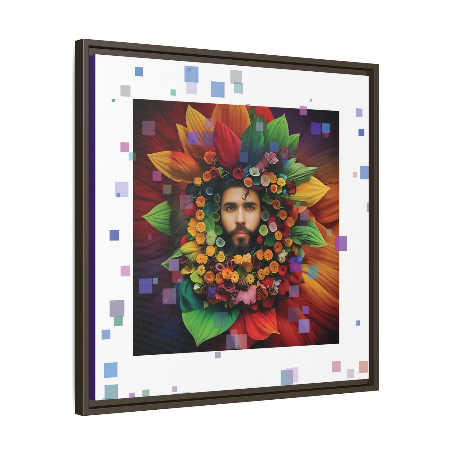 'Flourish: The Modern Green Man' canvas print By Andrew McCarter