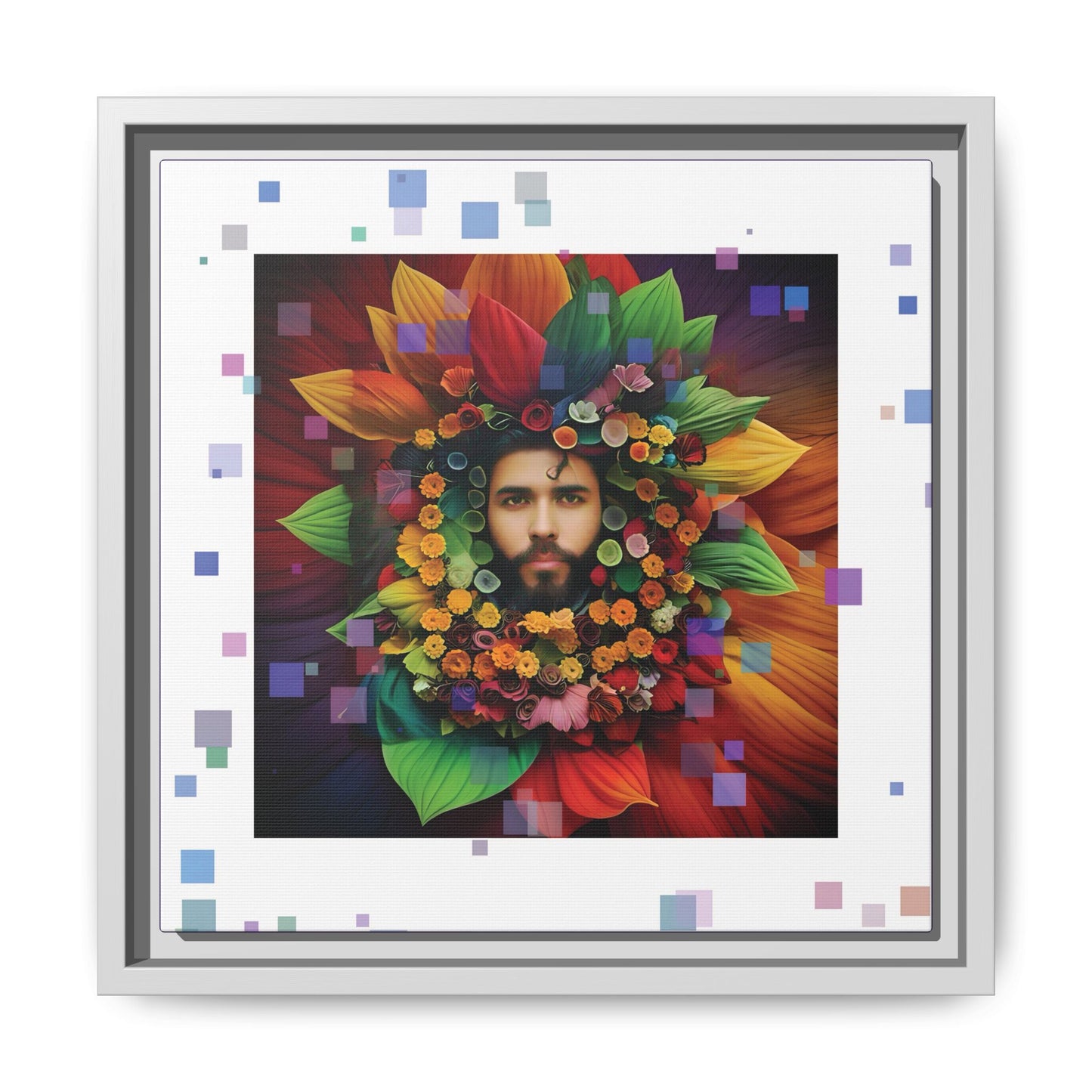 'Flourish: The Modern Green Man' canvas print By Andrew McCarter