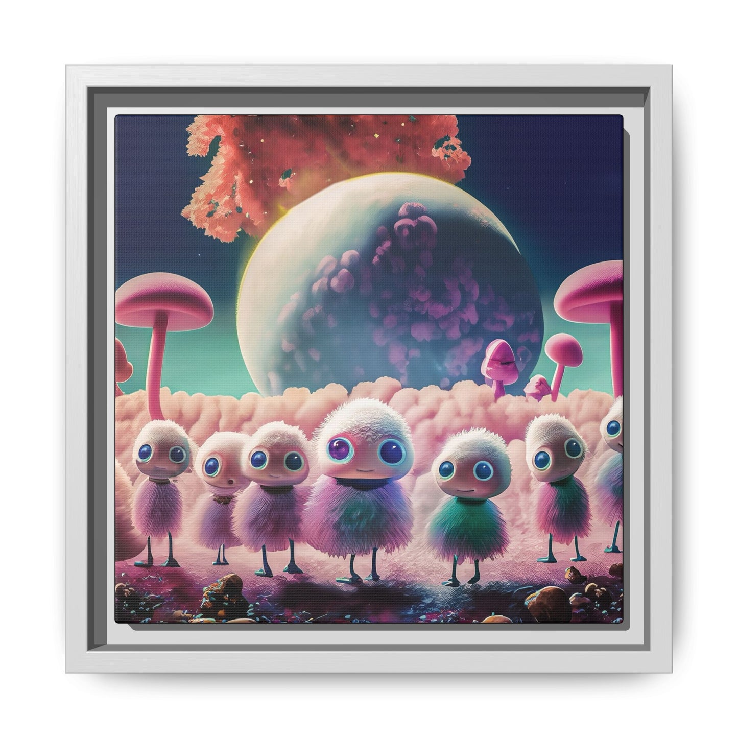 “"Keep smiling," whispered Axlar. "We can eat them later." – Fine Art Canvas Print By Andrew McCarter