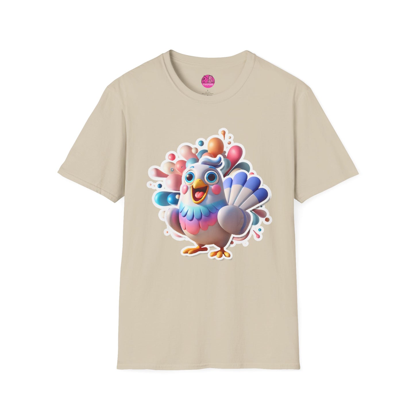 Simon the Pigeon T-Shirt – The Feathered Friend You Need - Unisex Softstyle Tee