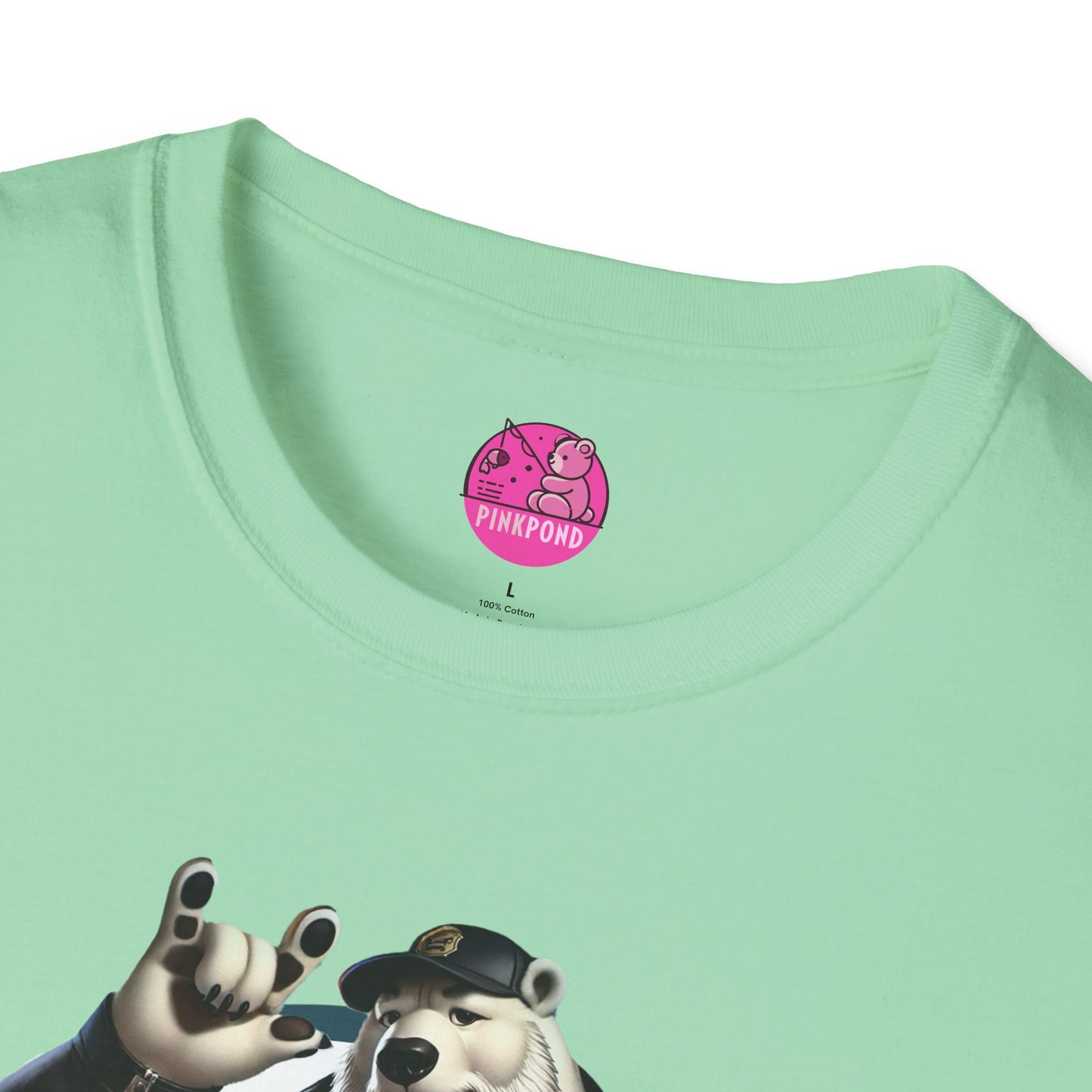 Artic Rebel Polar Bear Love Graphic Tee - ASL Love Sign
