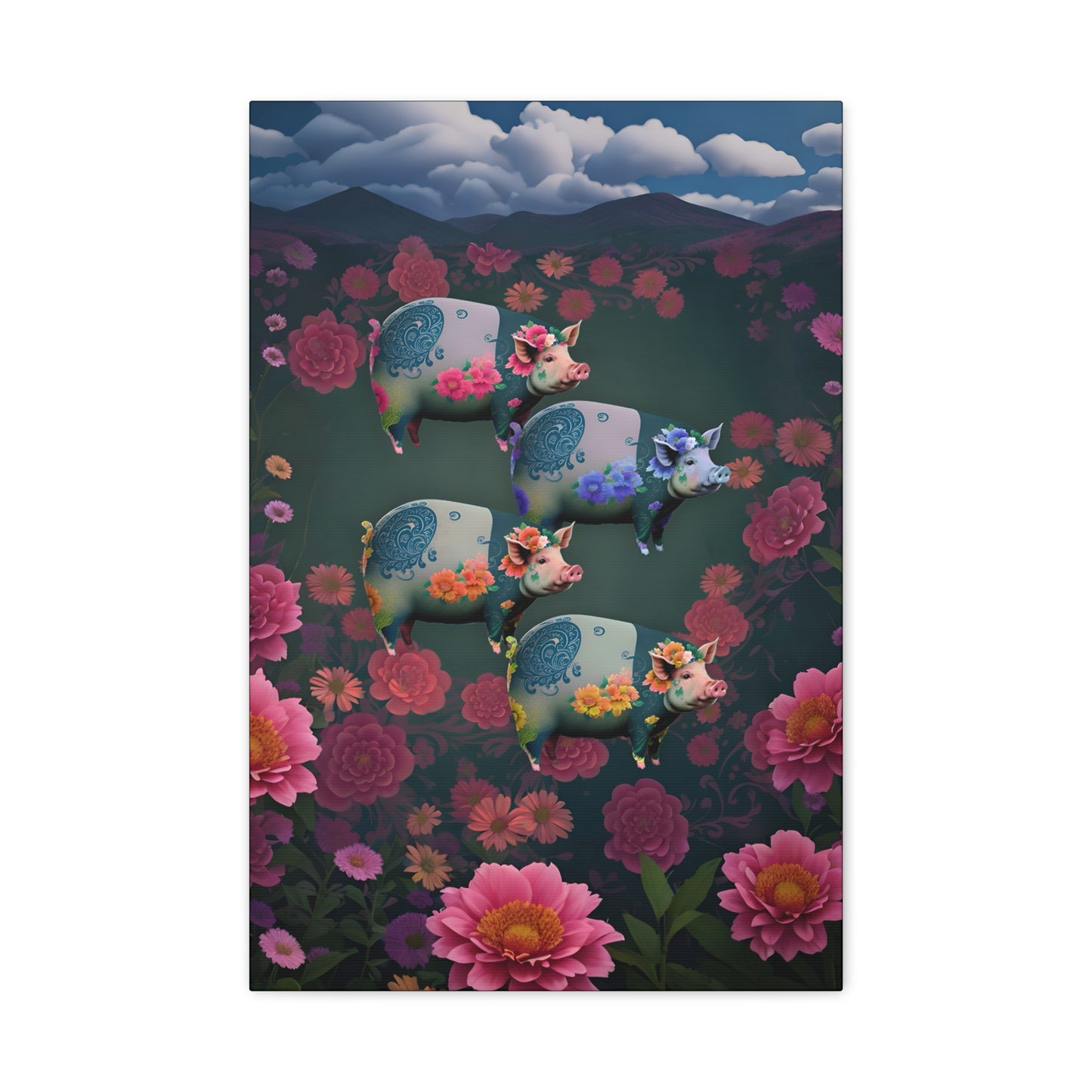 ‘Floral Flight’ Canvas Print by Andrew McCarter