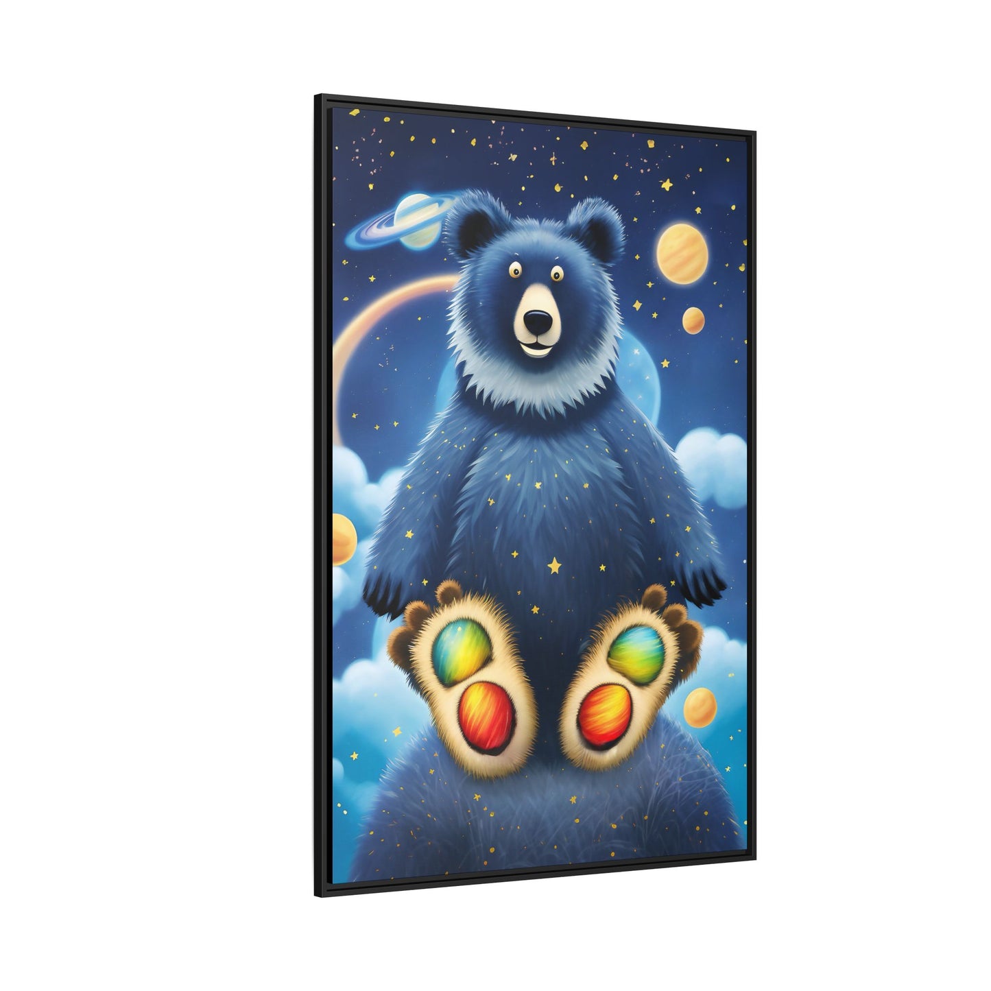 'Cosmic Pawprints' by Andrew McCarter - Canvas Art