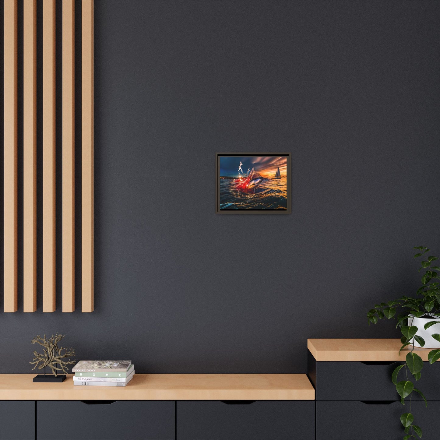 "The Leap" by Andrew McCarter - Ocean Canvas Art.