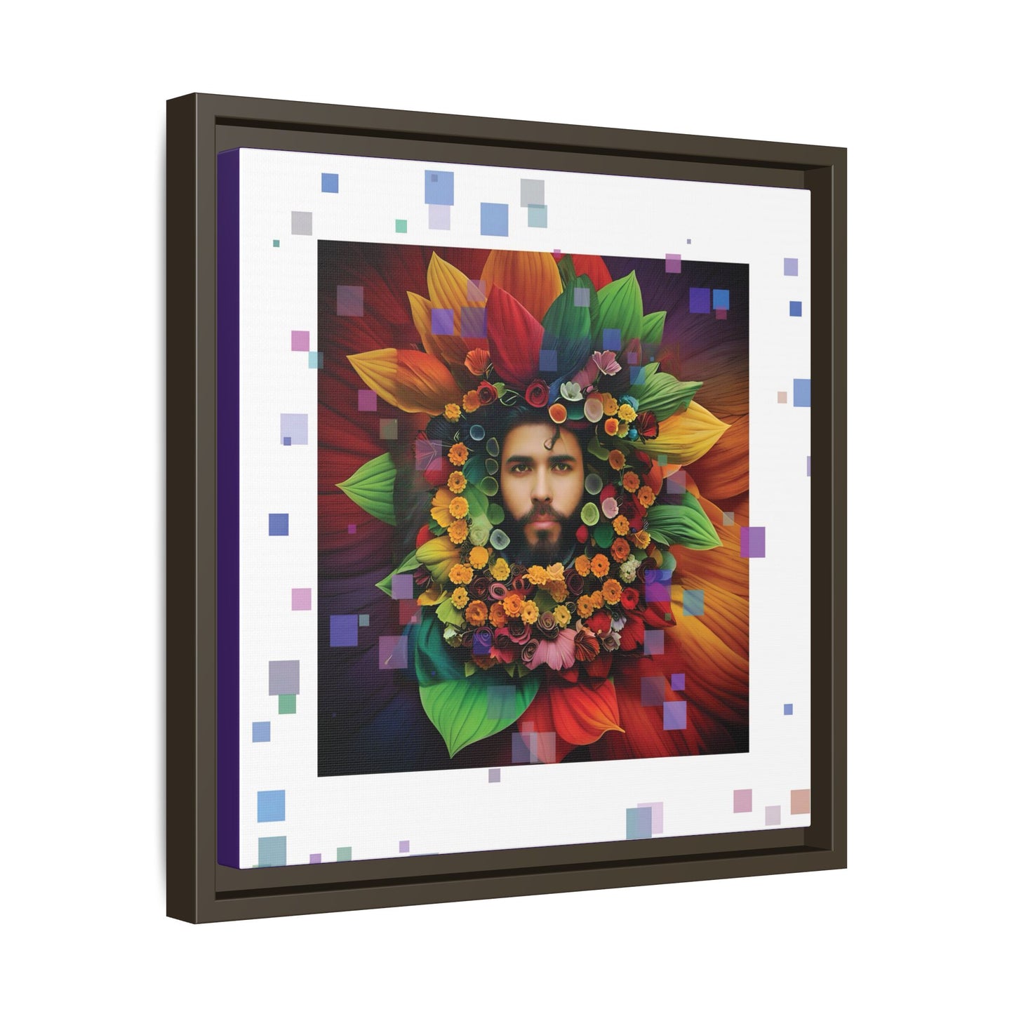 'Flourish: The Modern Green Man' canvas print By Andrew McCarter