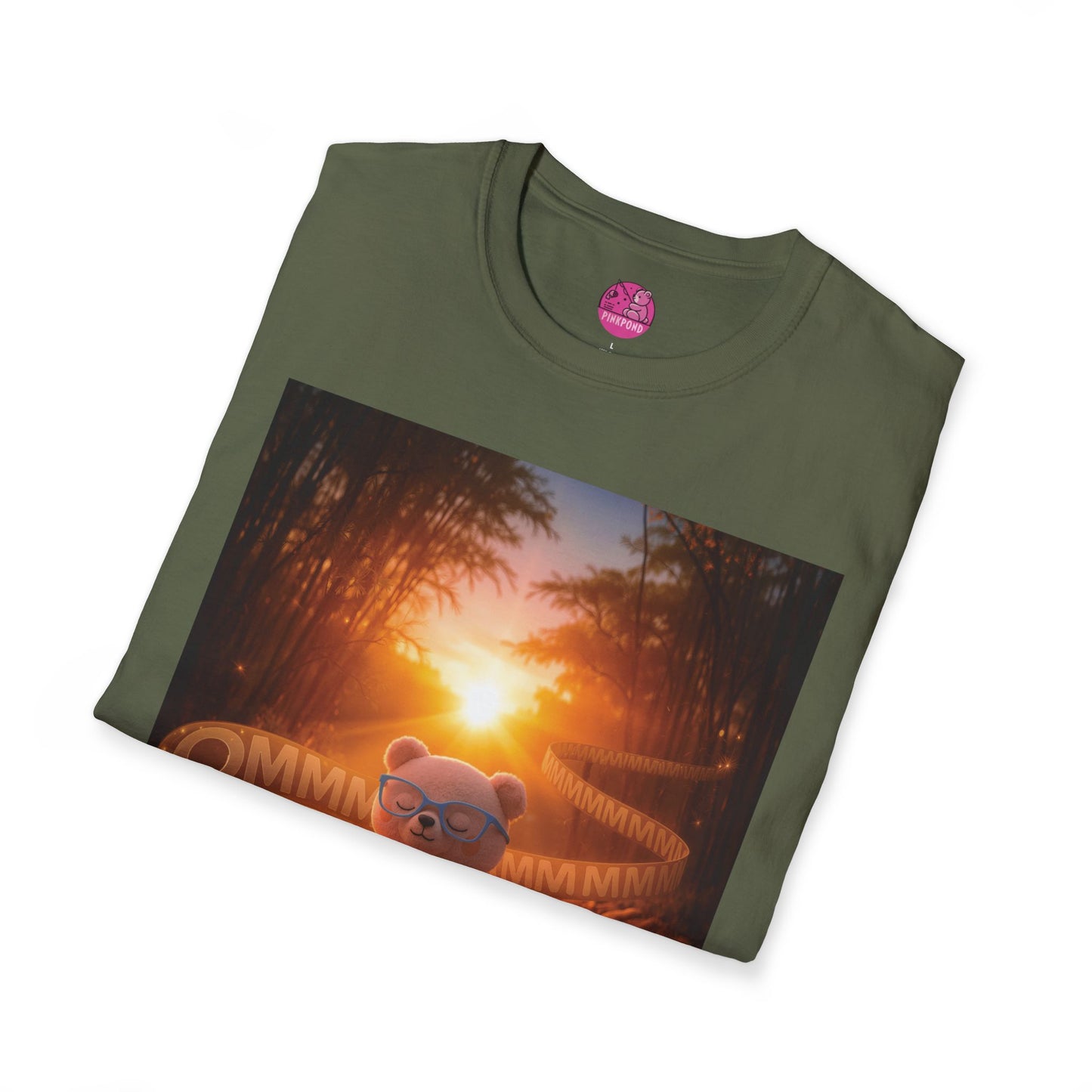 Meditating Bear Golden Hour T-Shirt