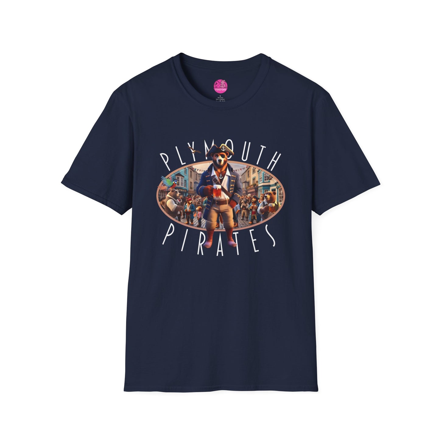 Plymouth Pirates Bear T-Shirt