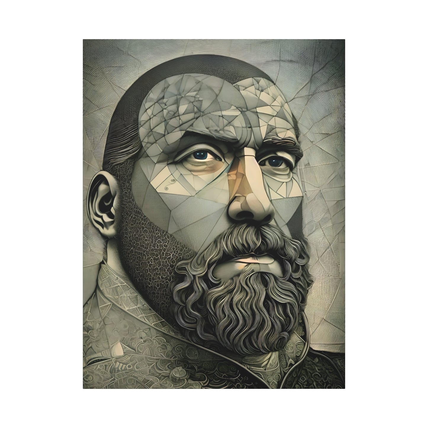 Fractured Peace -  Fine Art Print by Andrew McCarter adapted from a drawing by David Lake