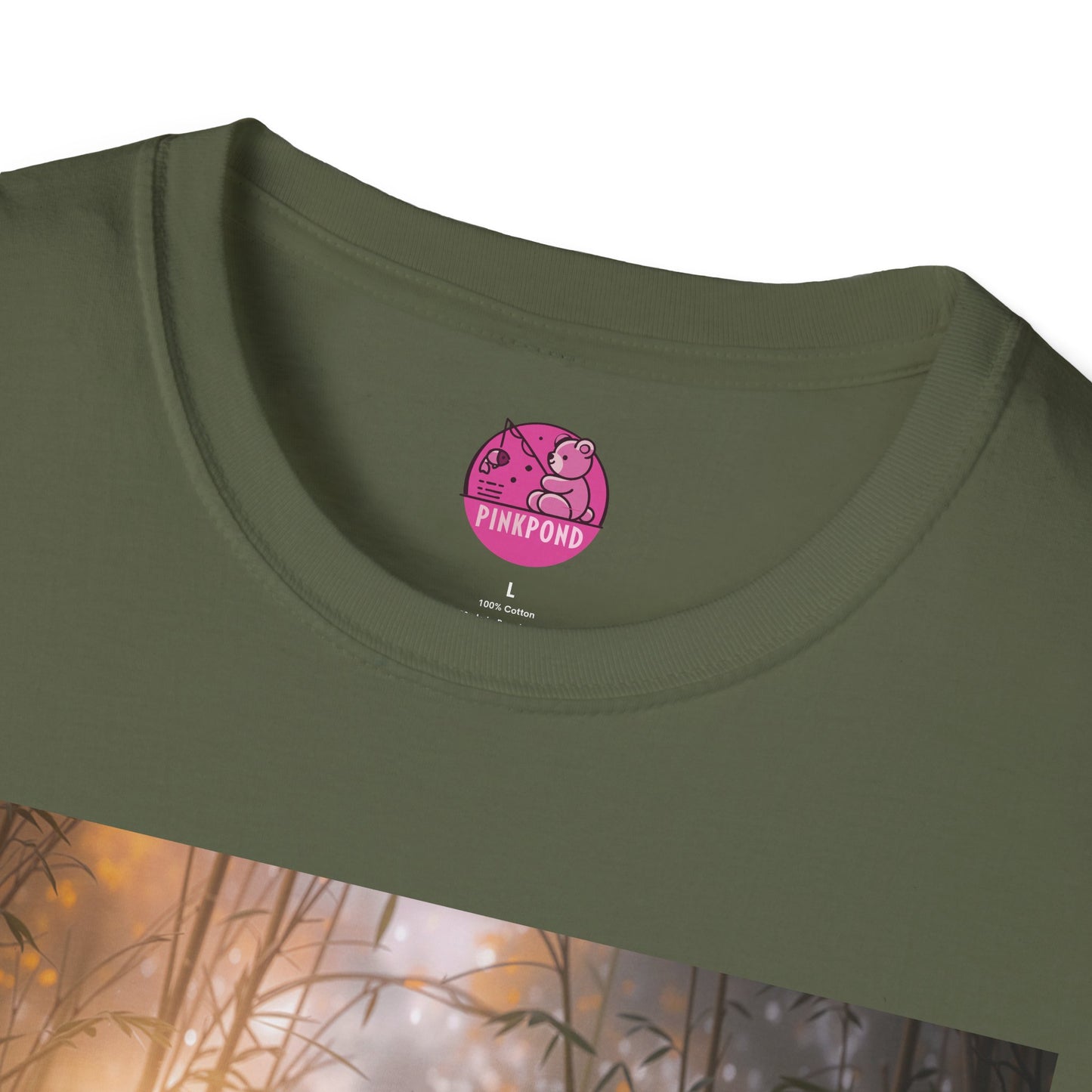 Meditating Bear Daylight Calm T-Shirt — "Find Your Calm" Design