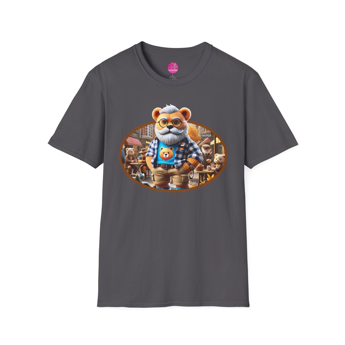 Big Bear T-Shirt - Bold, Comfortable Unisex Softstyle Tee with Playful Charm