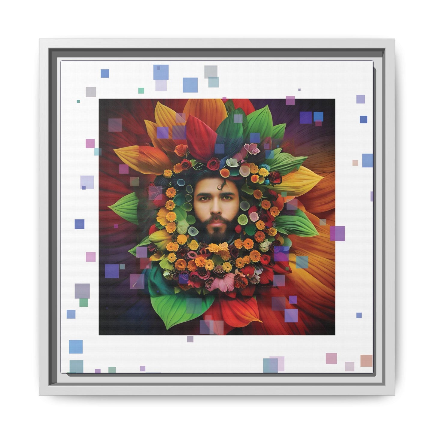 'Flourish: The Modern Green Man' canvas print By Andrew McCarter