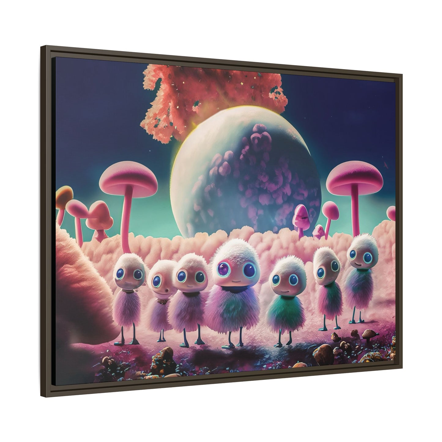 “"Keep smiling," whispered Axlar. "We can eat them later." – Fine Art Canvas Print By Andrew McCarter