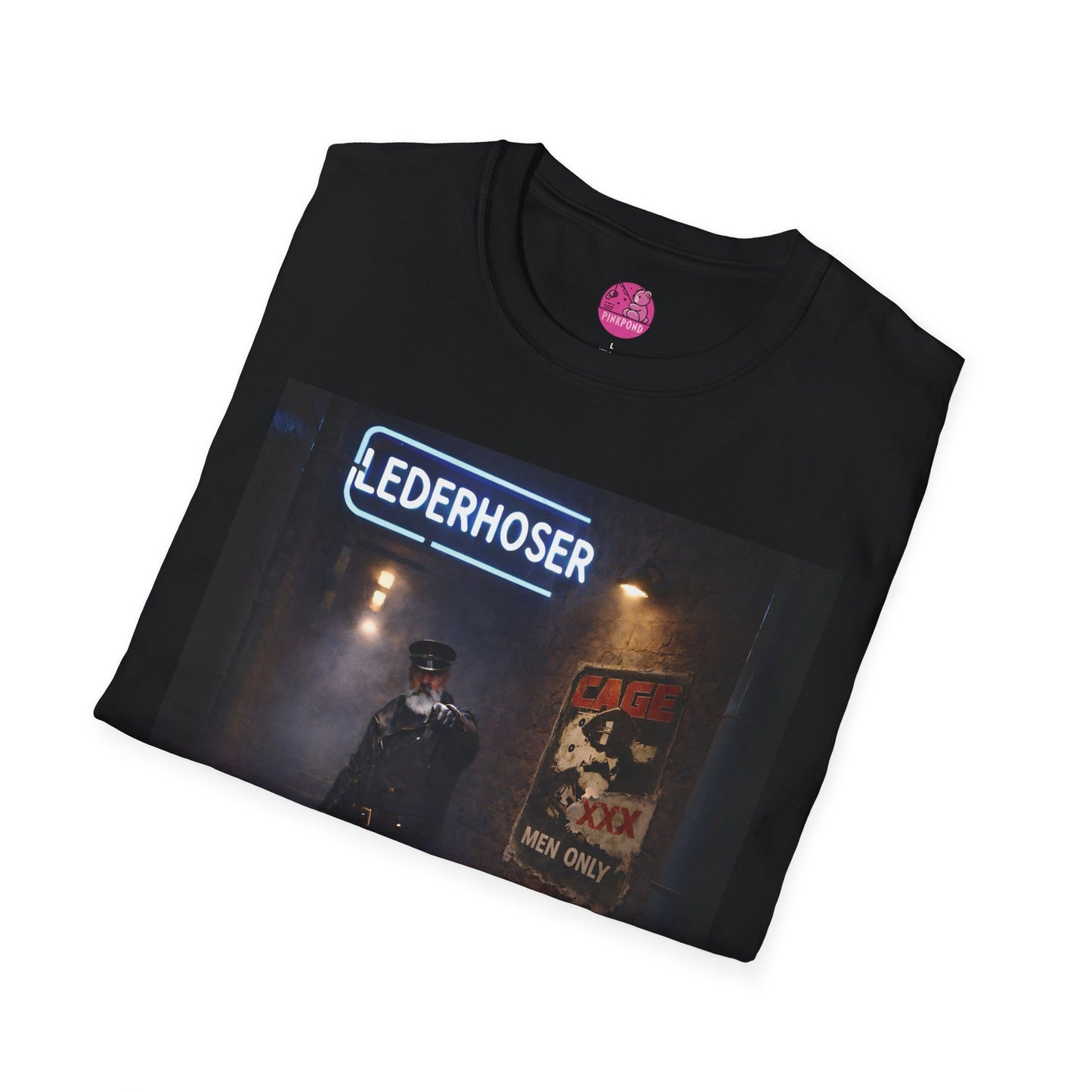 Oi, You Boy! Leather Man T-Shirt — Moody Urban Character Graphic Tee