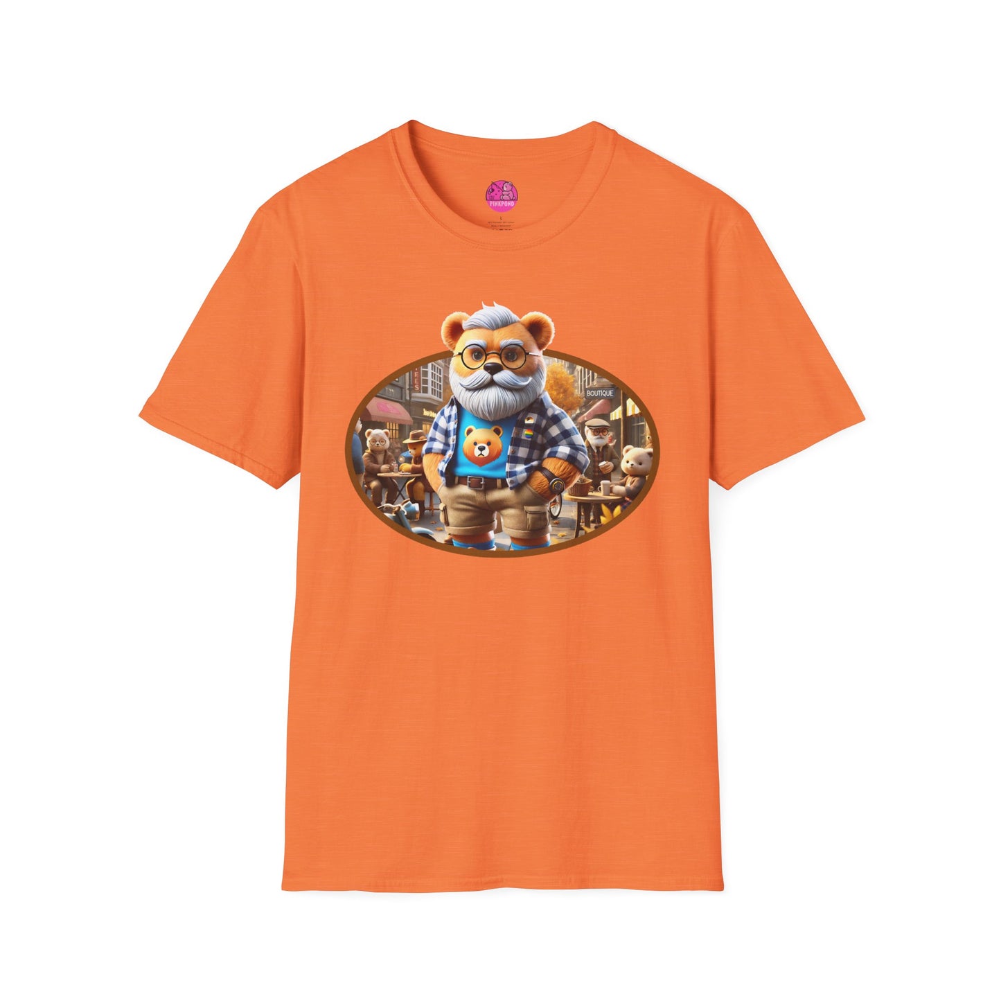 Big Bear T-Shirt - Bold, Comfortable Unisex Softstyle Tee with Playful Charm