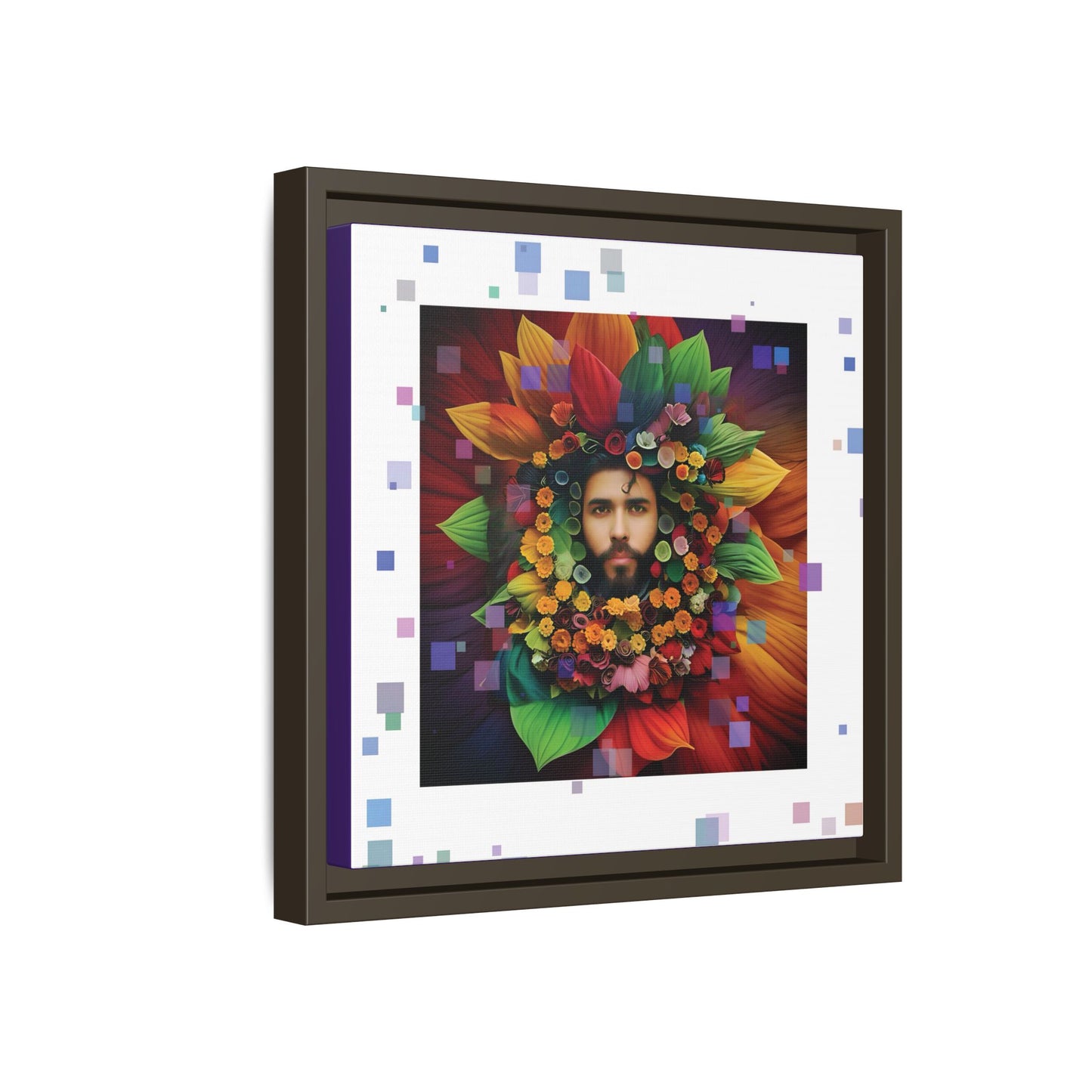 'Flourish: The Modern Green Man' canvas print By Andrew McCarter