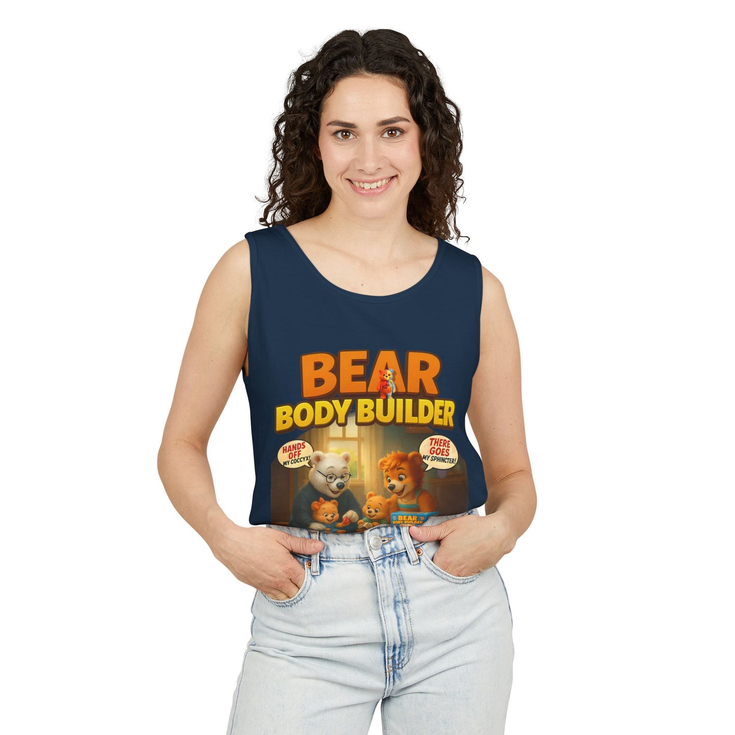 Bear Body Builder Parody Game Tank Top - Unisex