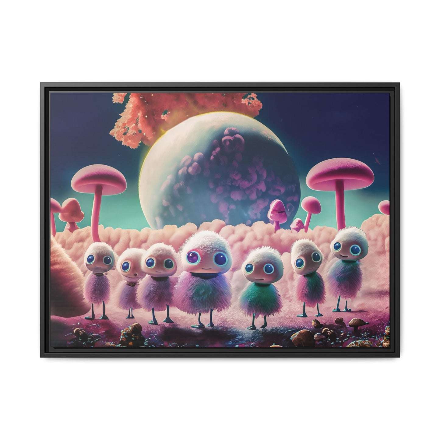 “"Keep smiling," whispered Axlar. "We can eat them later." – Fine Art Canvas Print By Andrew McCarter