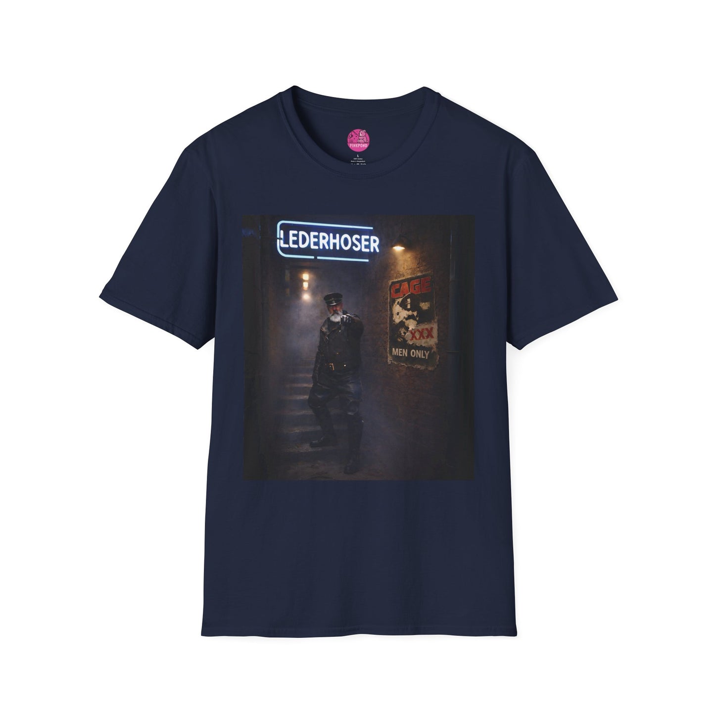Oi, You Boy! Leather Man T-Shirt — Moody Urban Character Graphic Tee