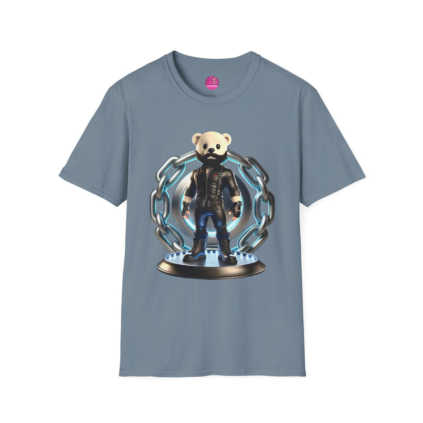 Hot Leather Cub Unisex Softstyle T-Shirt | Fierce and Fun Bear Tee with Leather-Clad Sass