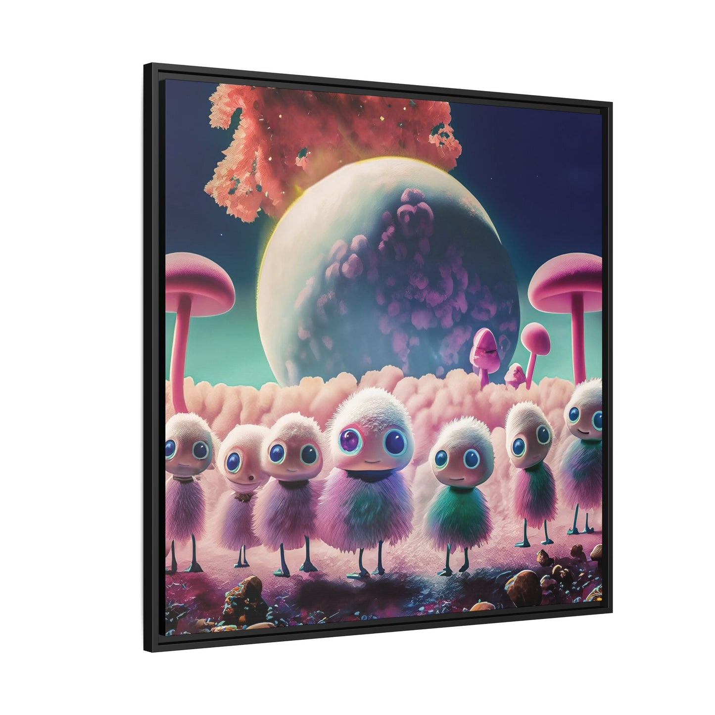 “"Keep smiling," whispered Axlar. "We can eat them later." – Fine Art Canvas Print By Andrew McCarter
