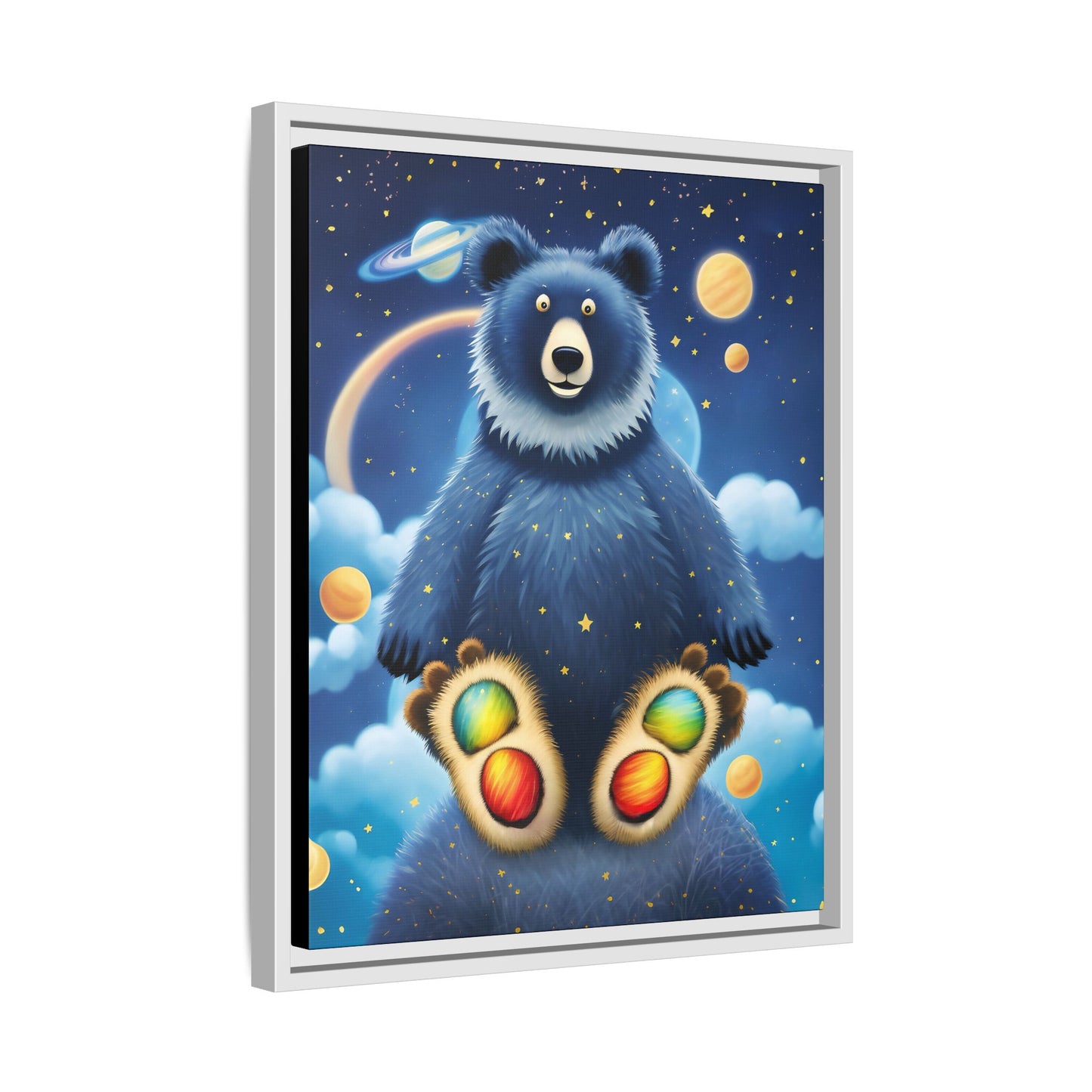'Cosmic Pawprints' by Andrew McCarter - Canvas Art