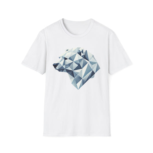 Geometric Bear Graphic Unisex Softstyle T-Shirt