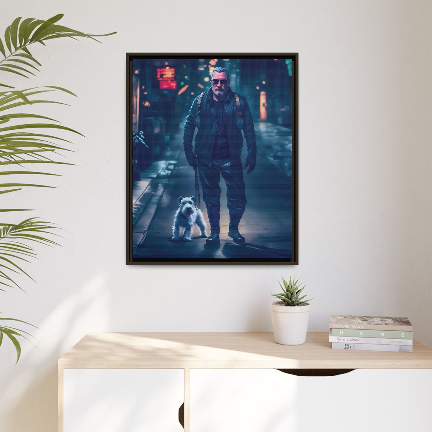 Canvas Print - Midnight Stroll by Andrew McCarter - Cyberpunk Urban Art