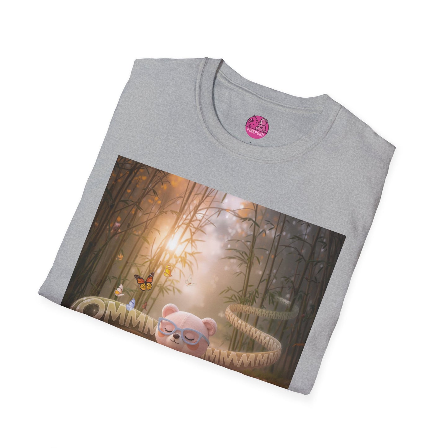 Meditating Bear Daylight Calm T-Shirt — "Find Your Calm" Design